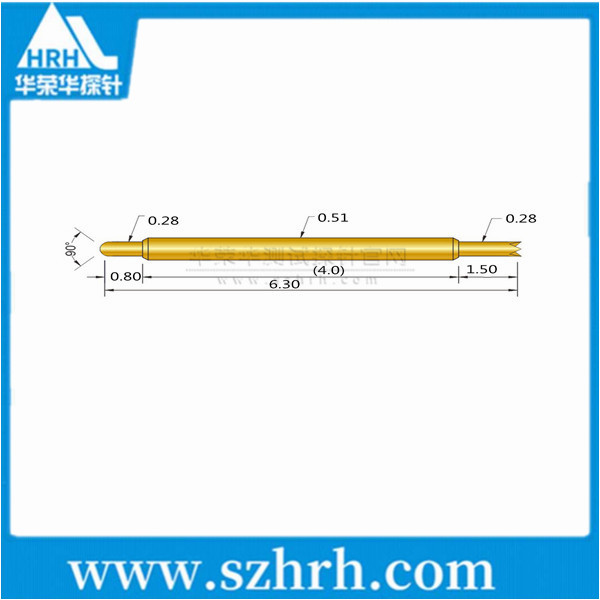 0.51-JU-6.3L ，華榮華雙頭測試探針廠家